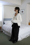 Dot pleats layer pants