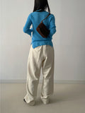 Kid Mohair Slit See-Through Knit
