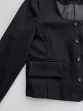 Watts U-Neck Tweed Jacket
