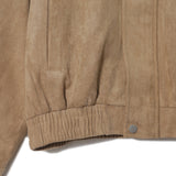 Simple Mood Suede Zip-Up Jacket