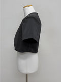 Mono Nylon Bolero Crop Jacket