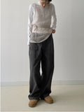 [unisex] Mini Pocket Fertig Wide Pants