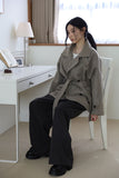 Eid high neck belted coat