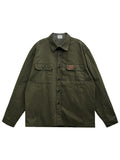 Patch Work Shirt Jacket