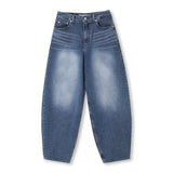 Premium Brush Washed Balloon Denim