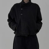 Pap Crop Dumble High Neck Coat