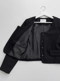 Watts U-Neck Tweed Jacket