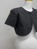 Mono Nylon Bolero Crop Jacket