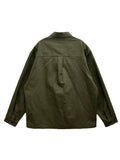 Patch Work Shirt Jacket
