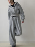 Miyu Fleece Crop Hood Zip-up
