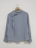 Console Tie Silky Blouse