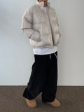 Golden pleated balloon banding pants