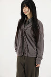 Ruffle overfit cardigan