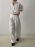 954 Tencel Two-Tuck Cotton Wide Pants