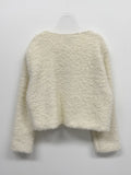 [wool56%] Boucle V-neck Hook Cardigan