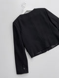 Watts U-Neck Tweed Jacket