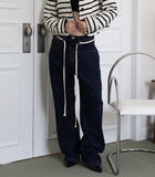 Curved String Denim Jeans