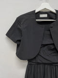 Mono Nylon Bolero Crop Jacket