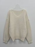 Pastel Haji V-neck Loose Fit Knit