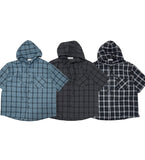 Shearling Check Hood Shirt