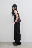 Maxi long wide cotton pants