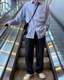 Velcro belt wide slacks