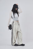 Dirty wall banding track pants