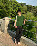 Toyu two-tuck wide slacks