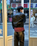 track leather jacket