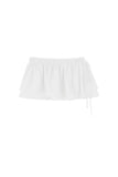 Dylan satin wrap short skirt