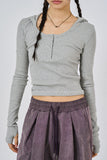 Hazel hooded crop long sleeve