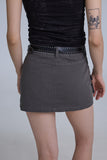 Turns Belt Mini Skirt