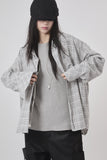 Rai over hooded check shirt