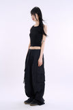 Cookie wide binding cropped sleeveless top