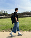 Lycee Bermuda denim pants