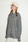 Lloyd wrinkle over check shirt
