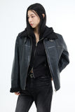 Ranby shearling buckle leather jacket