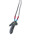 gemstone feather necklace