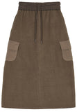 Verrer Cargo Brushed Long Skirt