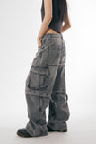 Transform 2-way cargo denim pants