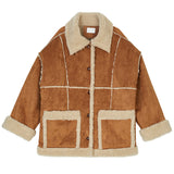 Marking shearling short coat