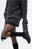 Davin pigment cable sweater