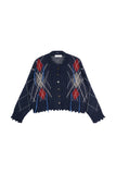 Juna argyle cardigan