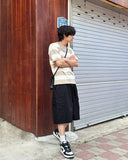 Brine round neck striped knit