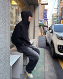 Poi two-way hooded zip-up