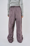 Wrinkle bio washed banding pants