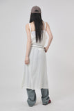 Embossed see-through bustier one-piece