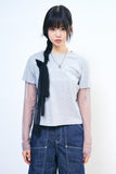 Wrinkle see-through summer scarf