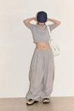 New pin-tuck cargo sweatpants