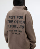 Braun Text Fleece Shearling Jacket